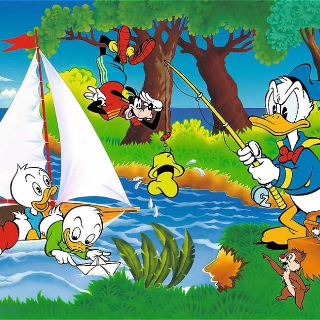 Puzzle Dobrodružstvo pri jazere 160 dielikov