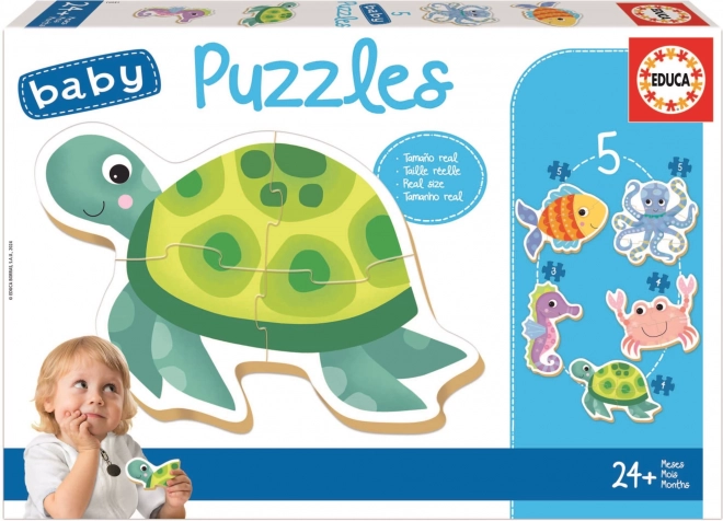 Educa baby puzzle Vodné zvieratá