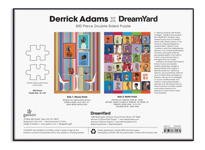 Obojstranné puzzle Derrick Adams x Dreamyard 500 dielikov