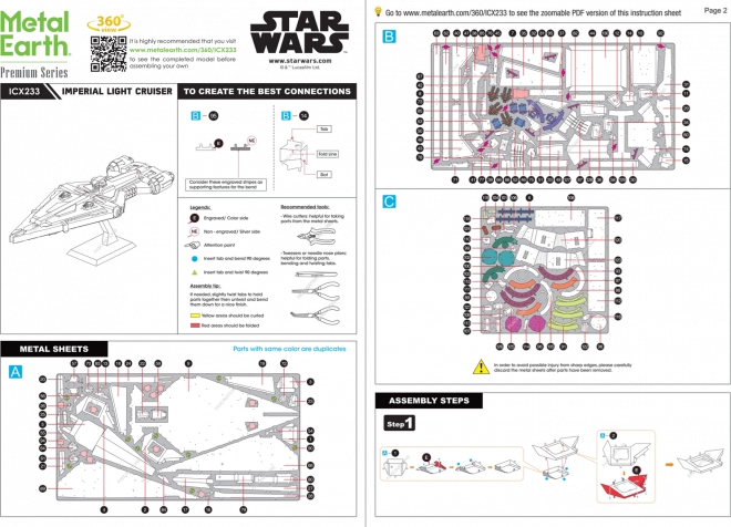 3D puzzle Premium Series: Star Wars Imperial Light Cruiser