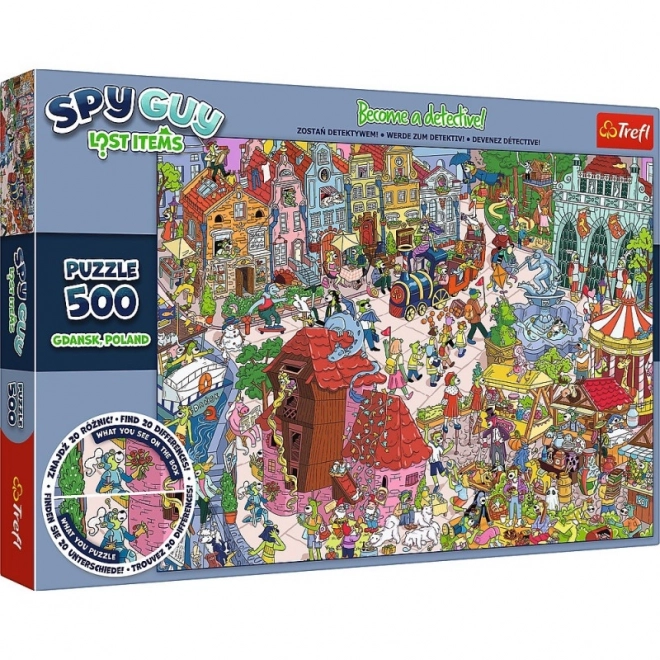 Puzzle Spy Guy Stratené Predmety Gdaňsk 500 dielikov