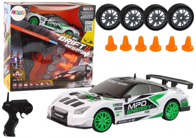 Závodné driftovacie auto na diaľkové ovládanie