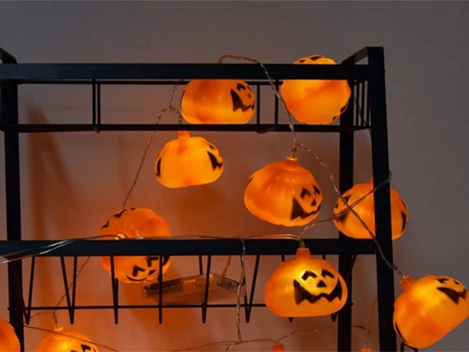 Svetelný girlanda dýňové LED na Halloween