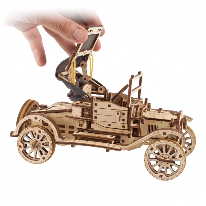 Ugears 3D Drevené Mechanické Puzzle Historický Automobil