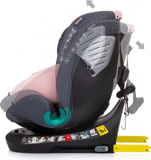 Autosedačka Supreme i-Size Isofix 360 Flamingo