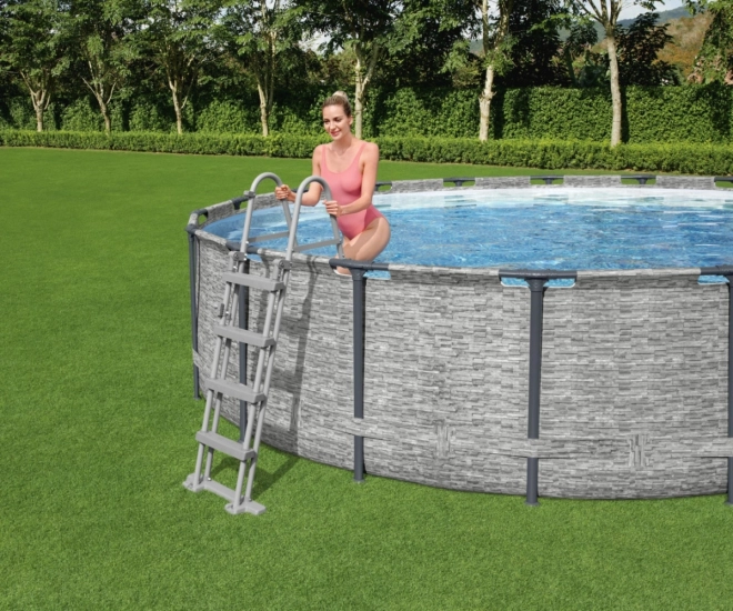 Bazén s konštrukciou Steel Pro Max 488x122 cm imitácia kameňa