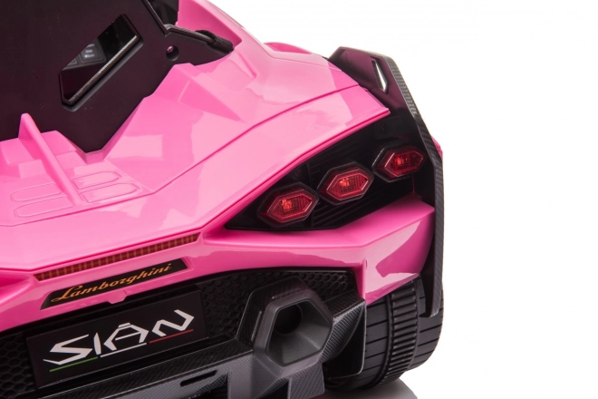 Lamborghini SIAN detské auto na batériu s ovládačom – Ružové