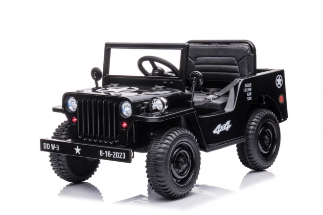 Auto na akumulátor čierne 4x4