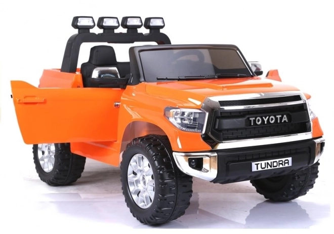 Oranžová Toyota Tundra na akumulátor pre deti