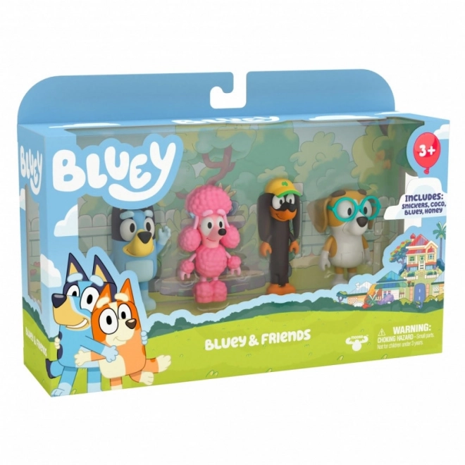 Figúrky Bluey 4-Pack Priatelia