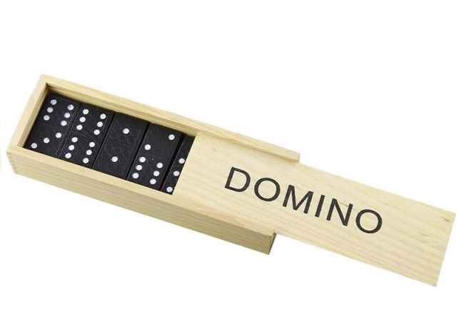 Domino v drevenej škatuľke s 28 kúskami