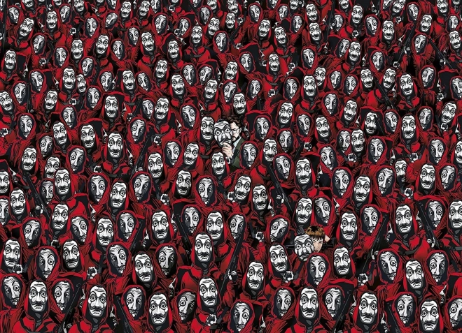 Clementoni puzzle 1000 dielikov s motívom La Casa de Papel od Netflixu