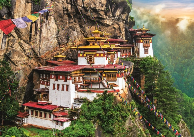 Puzzle Tigrie hniezdo Bhutan 2000 dielikov
