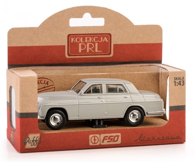 Model auta Warszawa 223 PRL Popielaty