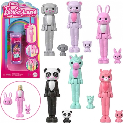 Mini bábika BARBIE Cutie Reveal v kostýme – prekvapenie