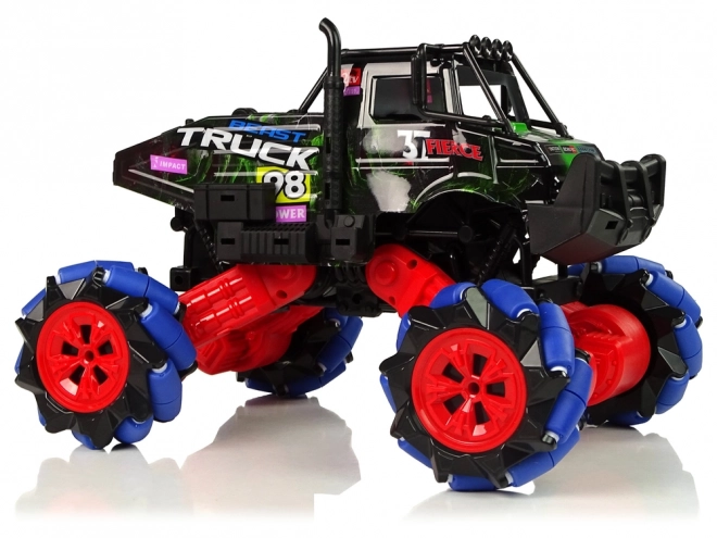 Diaľkovo ovládané terénne driftovacie auto 1:16 2.4G 360° rotácia – Zelená