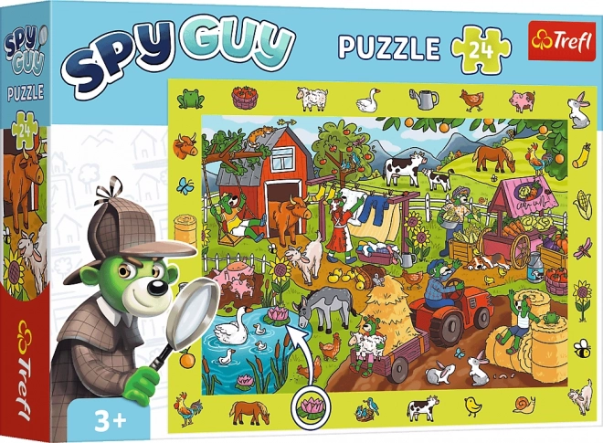 Puzzle Spy Guy Farma 24 dielikov