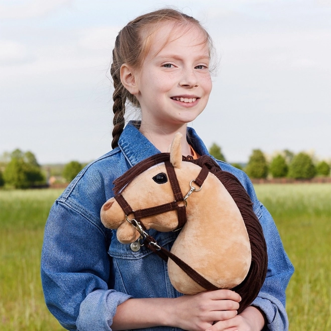 Kôň na tyči Hobby Horse béžový