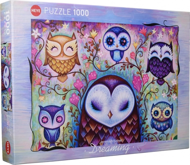 HEYE Puzzle Snívanie: Veľká sova 1000 dielikov
