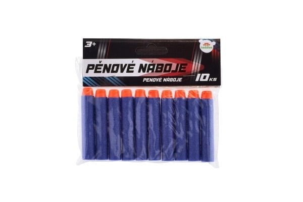 Náhradné penové náboje do pištole Nerf - 10 kusov