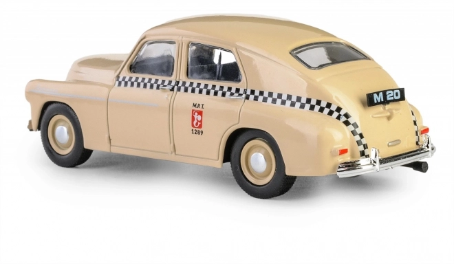 Retro vozidlo Warszawa M20 taxi pieskové