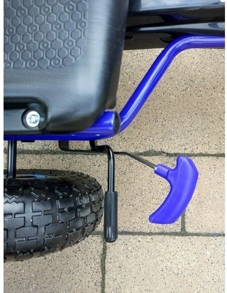 Pedálová vzduchová motokára + Nafukovacie pneumatiky + Nastaviteľné sedadlo – Modrá
