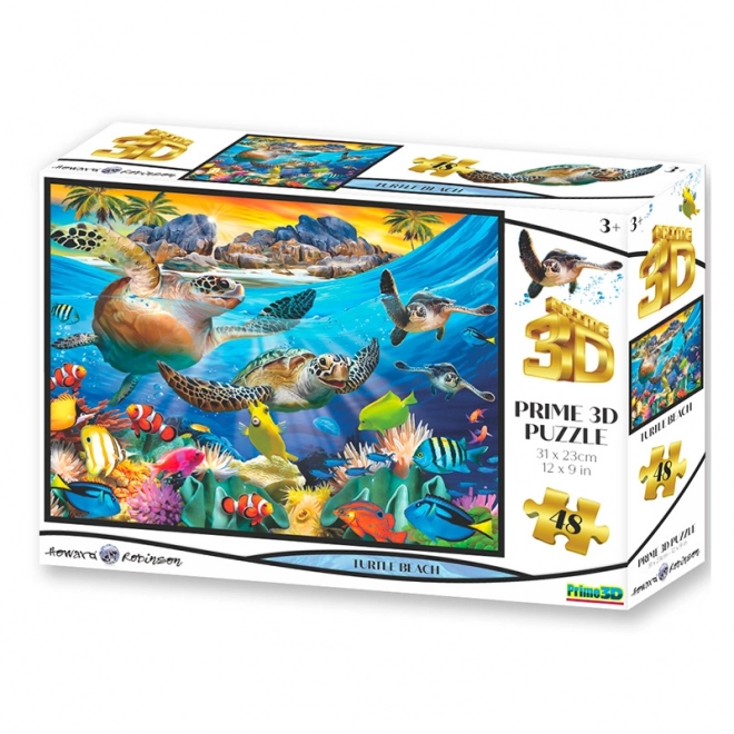 Prime 3D Puzzle Želví Pláž