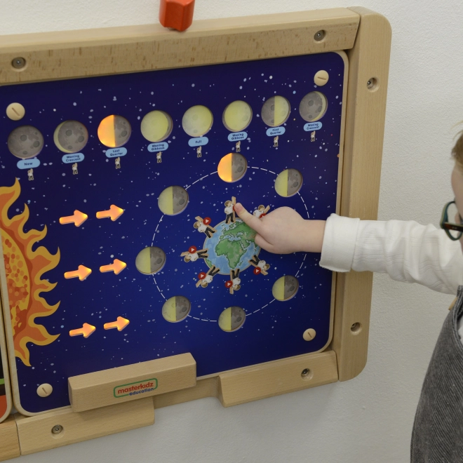 Vzdelávacia tabuľa Mesiacové fázy Montessori