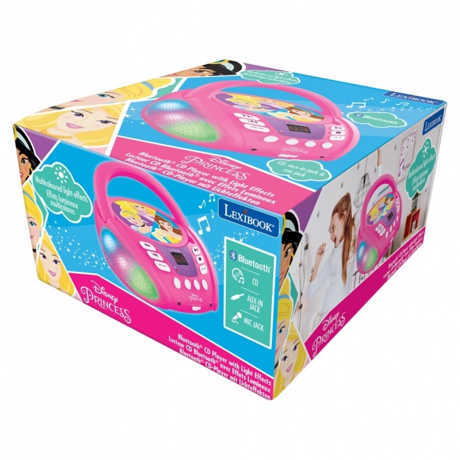 Svietiaci Bluetooth CD prehrávač Disney Princezné