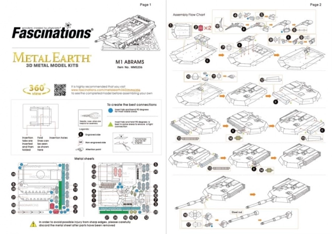 3D puzzle Tank M1 Abrams