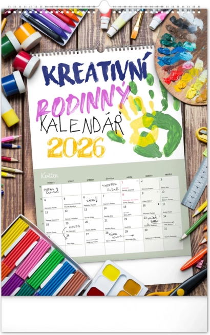 Kreatívny rodinný kalendár 2026
