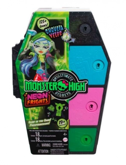 Monster High Skullimate tajomstvá panenka neon - Ghoulia