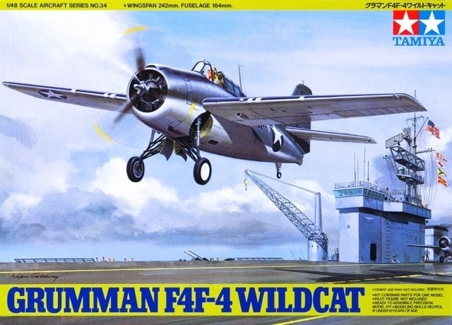 Model plastového lietadla Grumman F4F-4 Wildcat