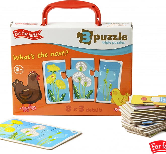 Far Far Land puzzle trojice 8 obrázkov