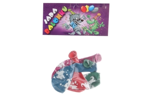 Okrúhle balóniky s potlačou dinosaurov (4ks)