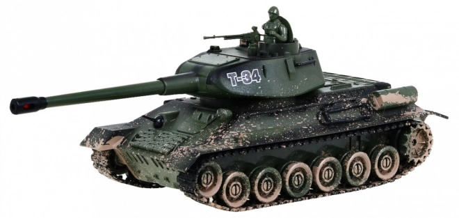 Zábavný RC tank T-34 Kamufláž pre deti 3+