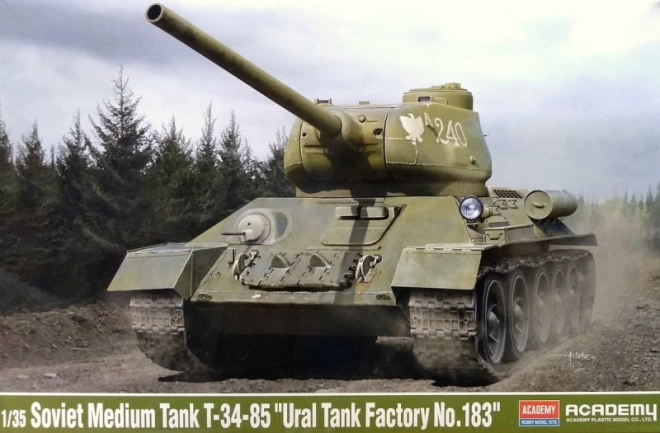 Plastikový model T-34/85 Ural Tanková továreň č. 183 CZ