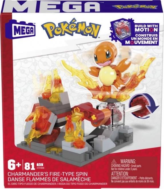 Megablok Pokémon Dobrodružstvo Charmander - Ohňový typ