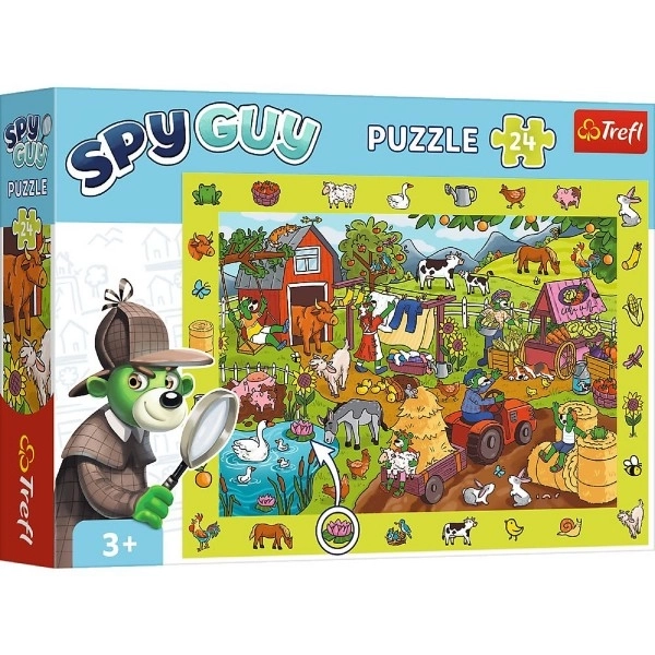 Puzzle Spy Guy Farma 24 dielikov