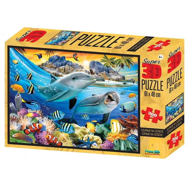 3D Puzzle Podmorský Život na útese 300 Dielikov