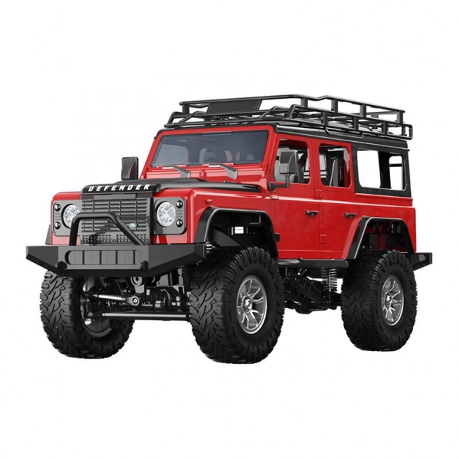 Diaľkovo ovládané auto Land Rover Defender 1:14 červené