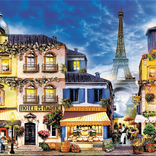 Drevené puzzle TREFL Francúzska ulička 1000 dielikov