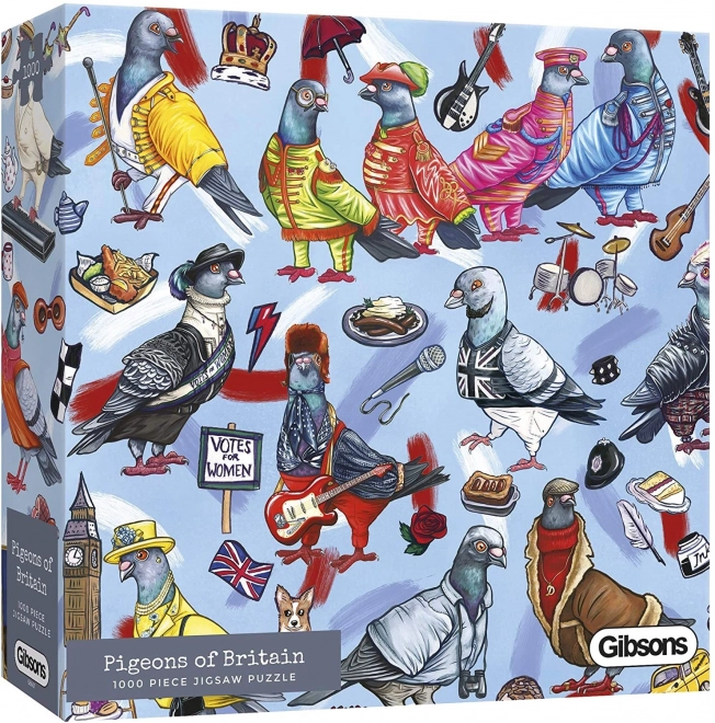 Puzzle Holuby z Británie 1000 dielikov