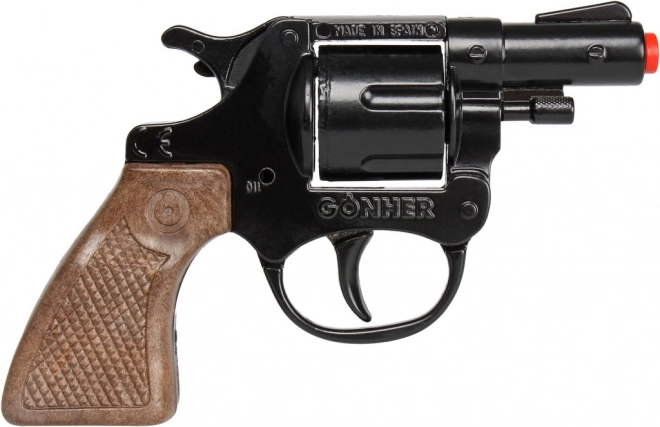 Policajný revolver kovový čierny 8 rán