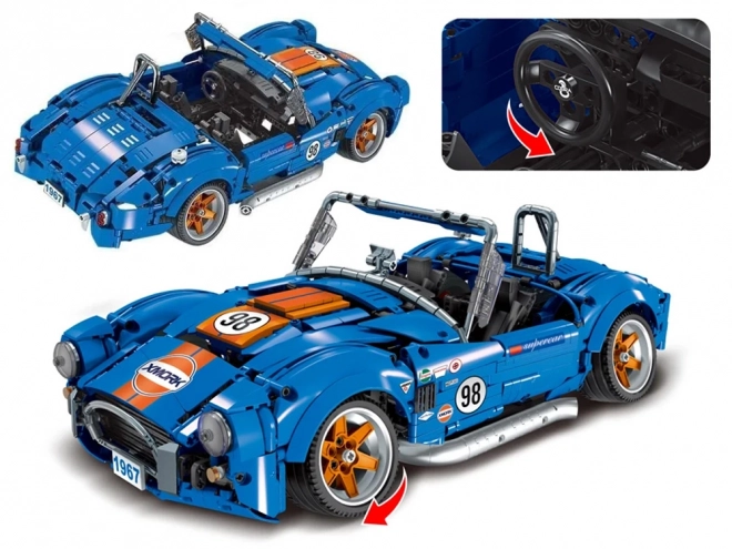 Technické stavebné bloky auto Cobra-427