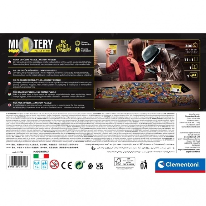 Clementoni puzzle Mixtery pirátsky poklad 300 dielikov