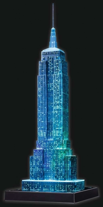 Svietiace 3D Puzzle Nočná Edícia Empire State Building