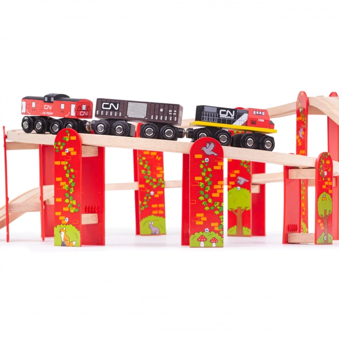 Viacúrovňová železničná dráha Bigjigs Rail