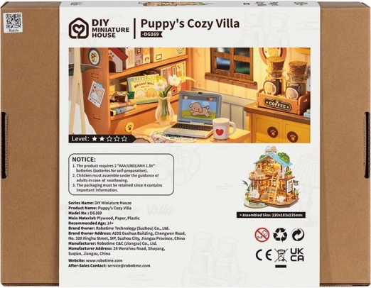 Miniatúrny domček Domček pre šteniatka