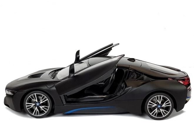 Auto R/C BMW i8 Rastar 1:14 čierne automatické dvere